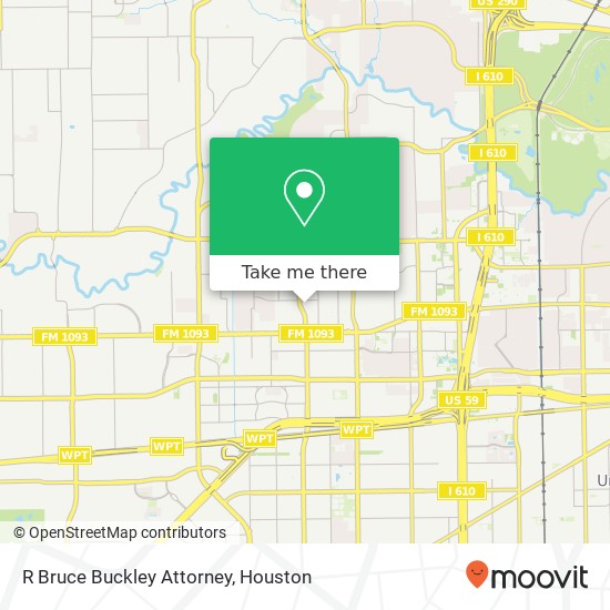 R Bruce Buckley Attorney map