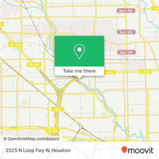 Mapa de 2225 N Loop Fwy W