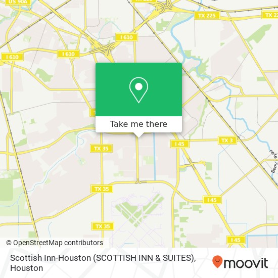 Scottish Inn-Houston (SCOTTISH INN & SUITES) map