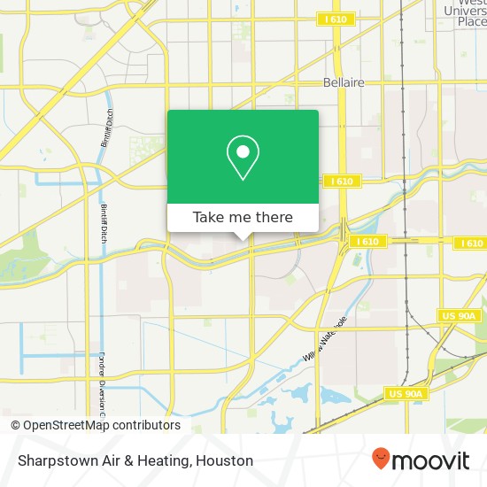 Mapa de Sharpstown Air & Heating