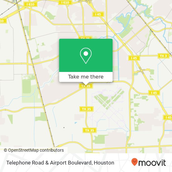 Telephone Road & Airport Boulevard map