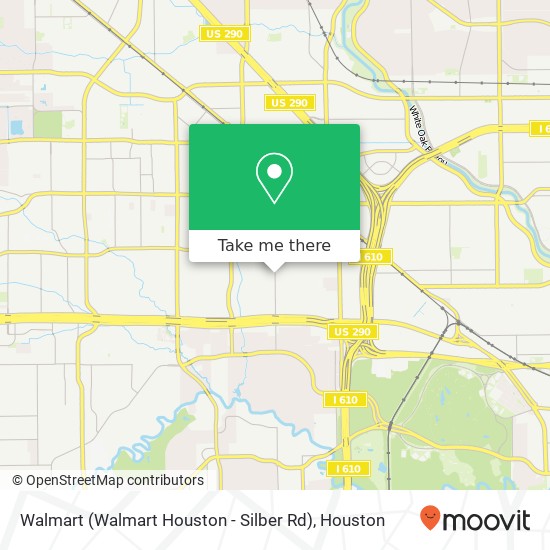 Mapa de Walmart (Walmart Houston - Silber Rd)