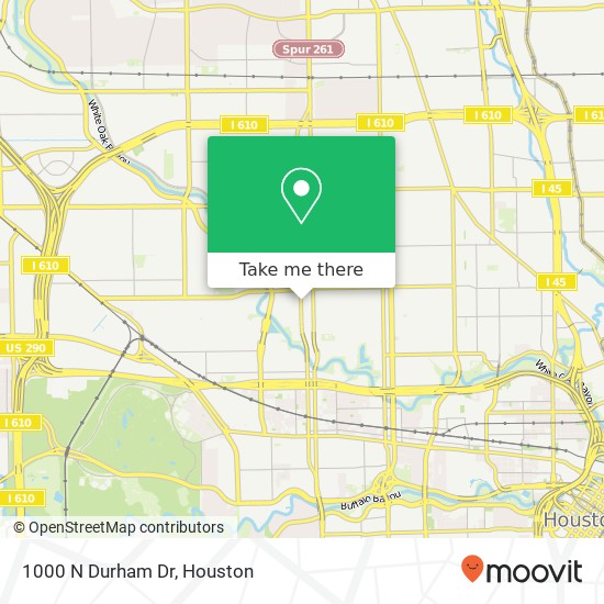 Mapa de 1000 N Durham Dr