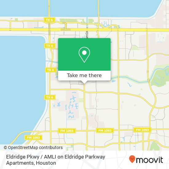 Eldridge Pkwy / AMLI on Eldridge Parkway Apartments map