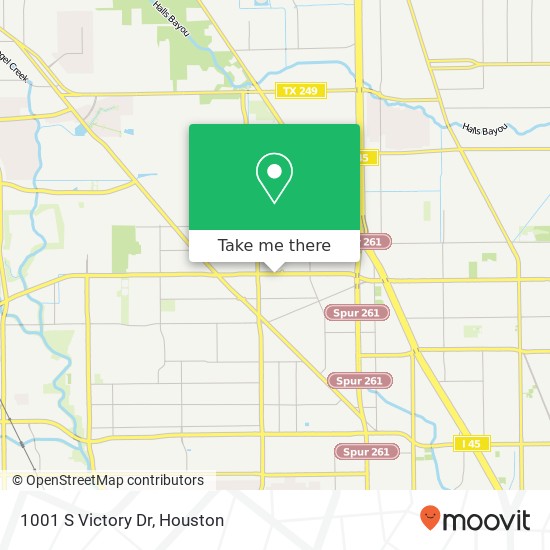 1001 S Victory Dr map