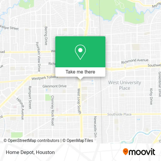 Mapa de Home Depot