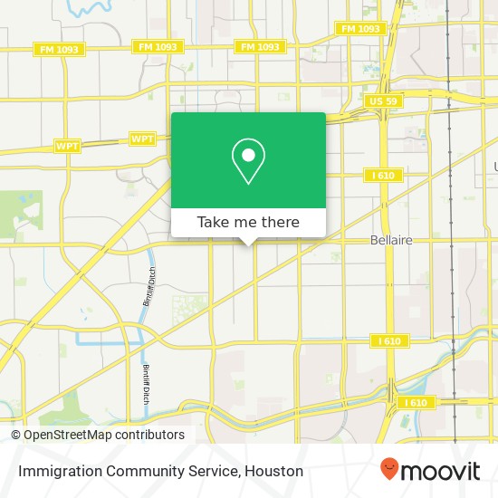 Immigration Community Service map