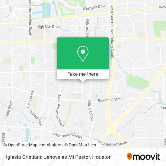 Mapa de Iglesia Cristiana Jehova es Mi Pastor
