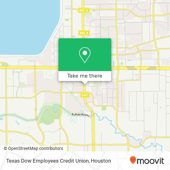 Texas Dow Employees Credit Union map