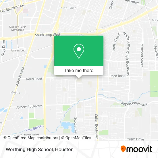 Worthing High School map