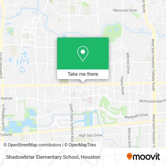 Mapa de Shadowbriar Elementary School