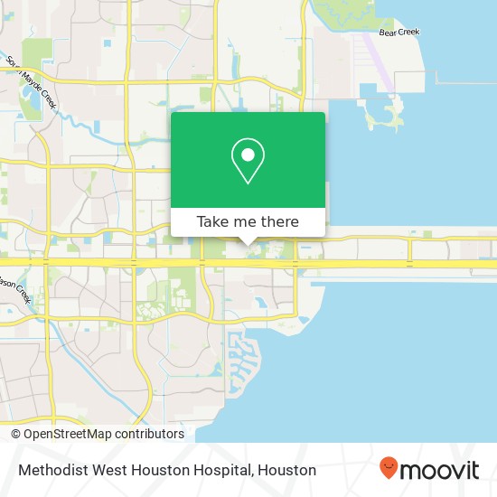 Methodist West Houston Hospital map