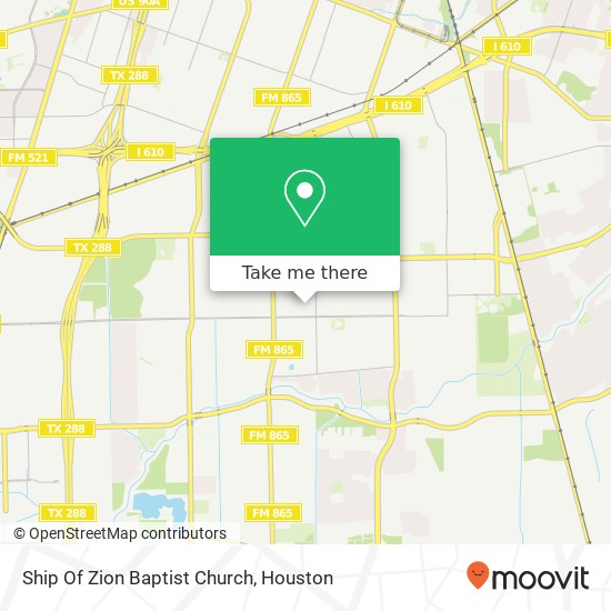 Ship Of Zion Baptist Church map