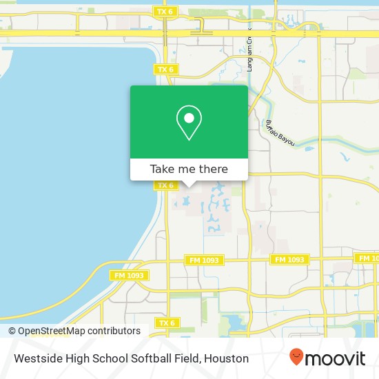 Westside High School Softball Field map
