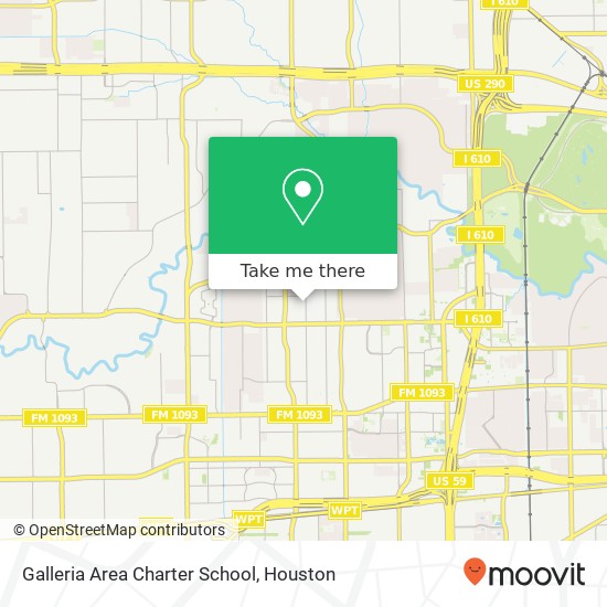 Galleria Area Charter School map