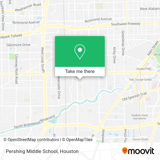 Pershing Middle School map