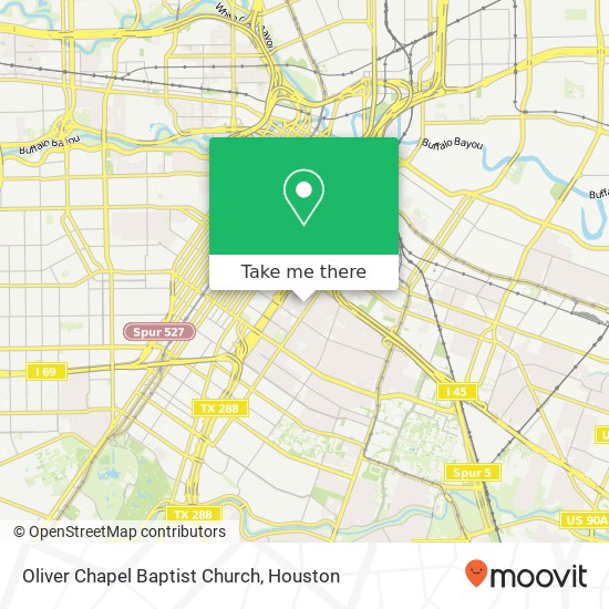 Oliver Chapel Baptist Church map