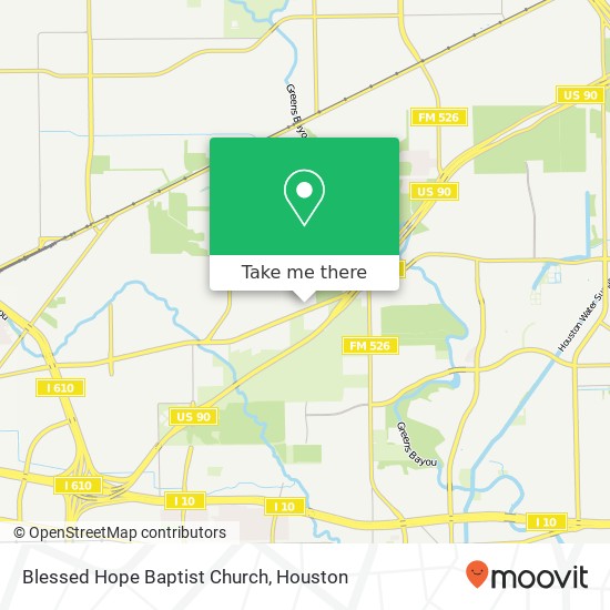 Mapa de Blessed Hope Baptist Church