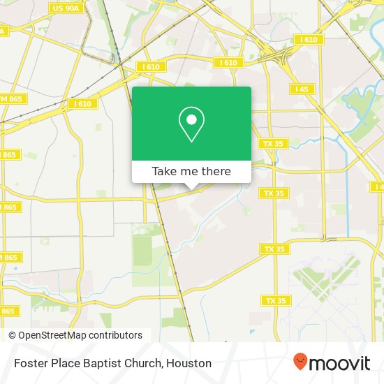 Foster Place Baptist Church map