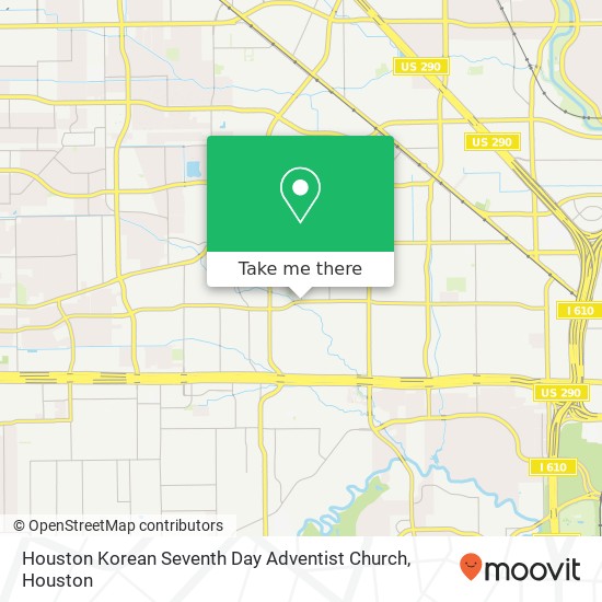 Mapa de Houston Korean Seventh Day Adventist Church