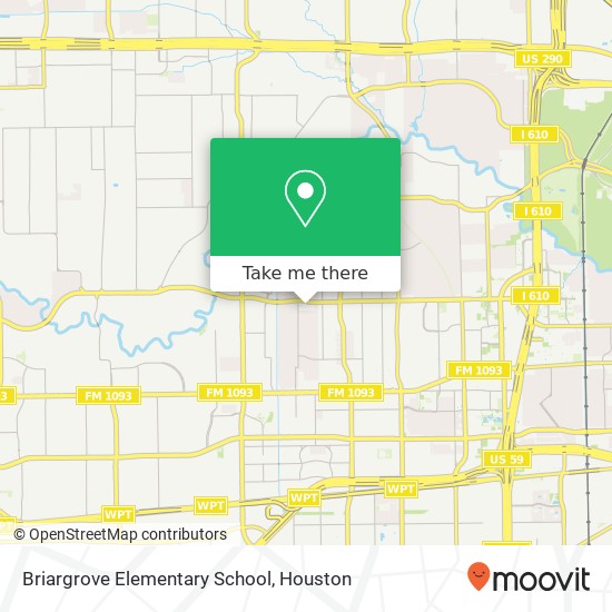 Briargrove Elementary School map