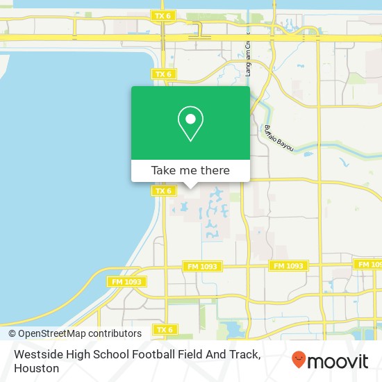 Mapa de Westside High School Football Field And Track