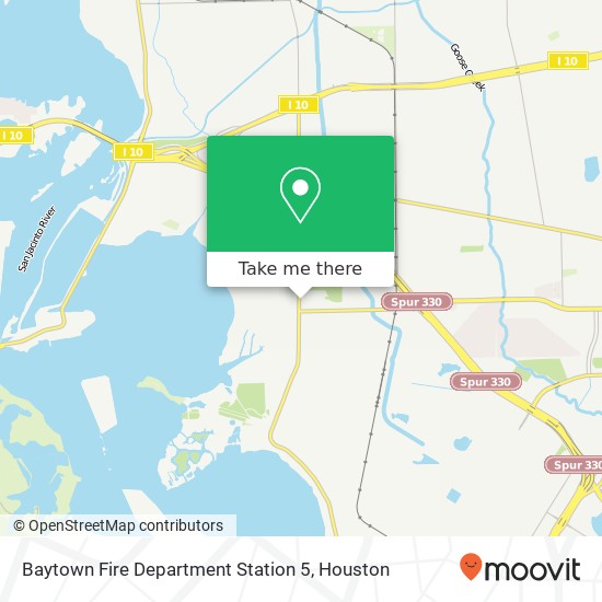 Baytown Fire Department Station 5 map