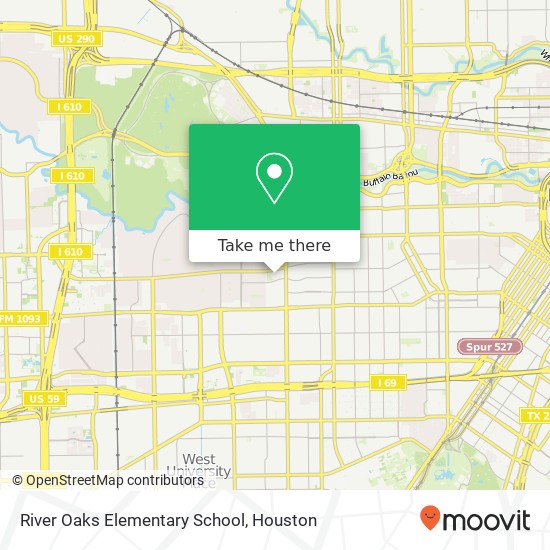 River Oaks Elementary School map