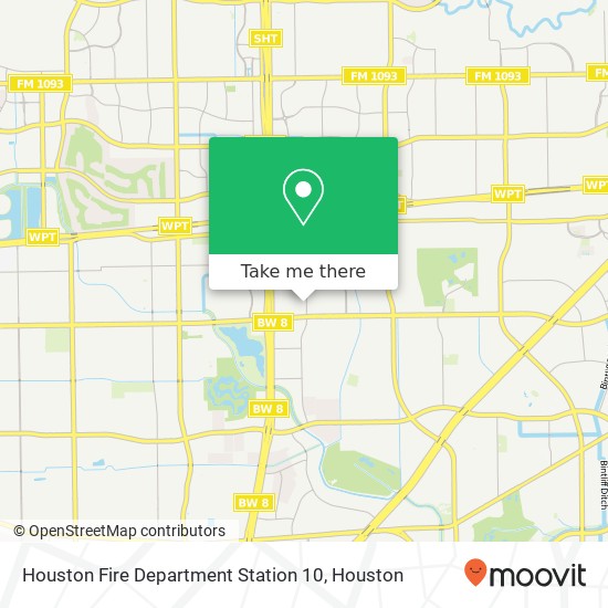 Houston Fire Department Station 10 map