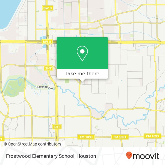 Frostwood Elementary School map