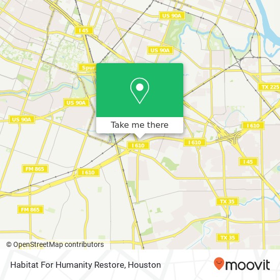 Habitat For Humanity Restore map