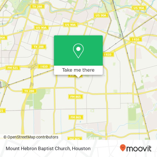 Mount Hebron Baptist Church map