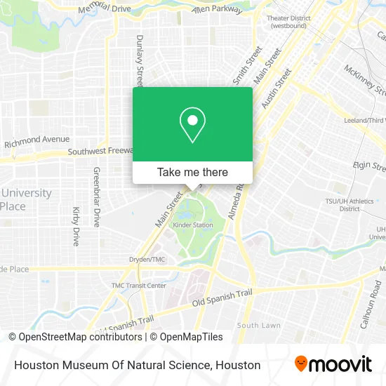 Houston Museum Of Natural Science map
