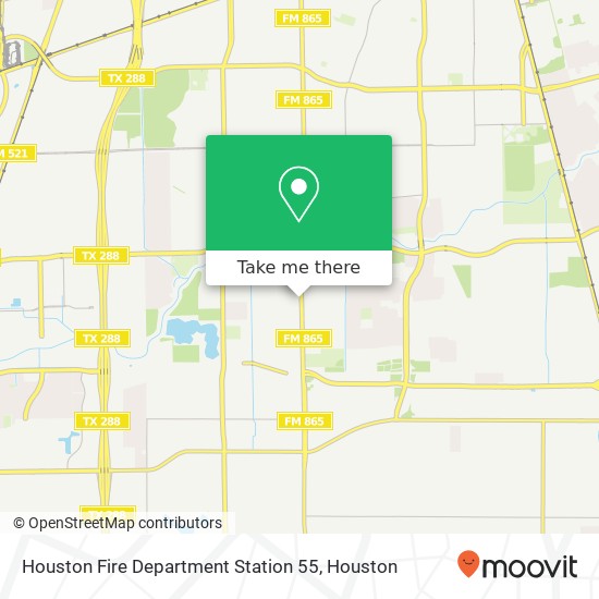 Houston Fire Department Station 55 map