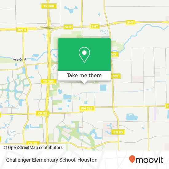 Challenger Elementary School map