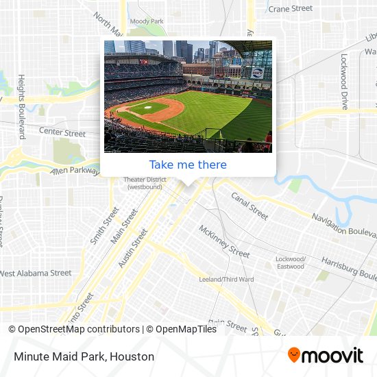 How to get to Minute Maid Park in Houston by Bus or Light Rail?