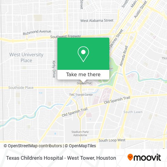 Texas Children's Hospital - West Tower map