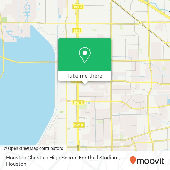 Houston Christian High School Football Stadium map