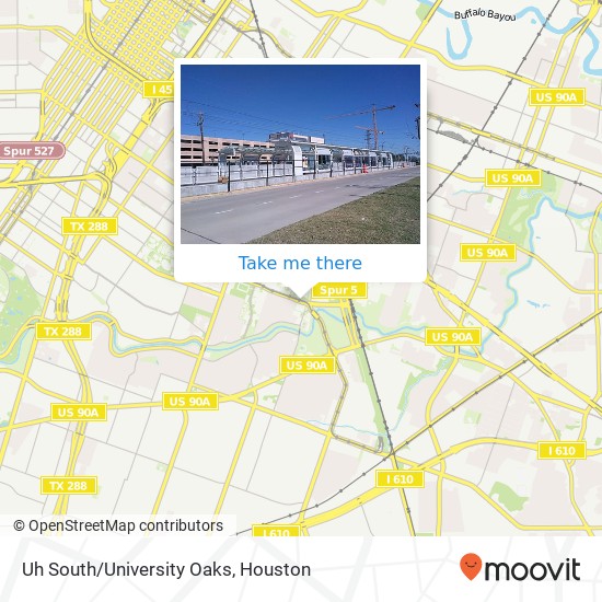 Uh South/University Oaks map