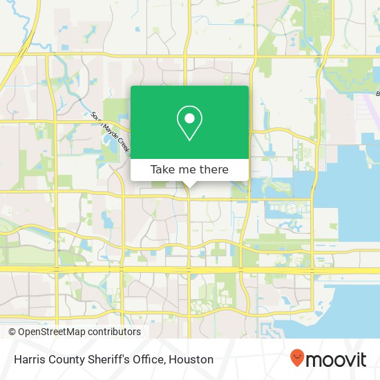 Harris County Sheriff's Office map