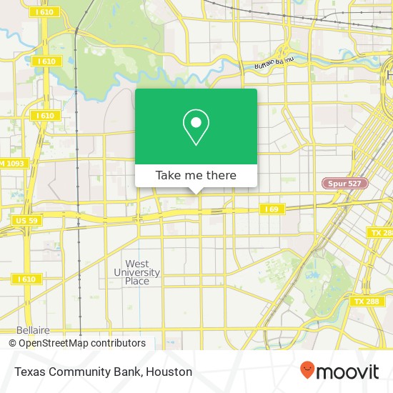 Mapa de Texas Community Bank