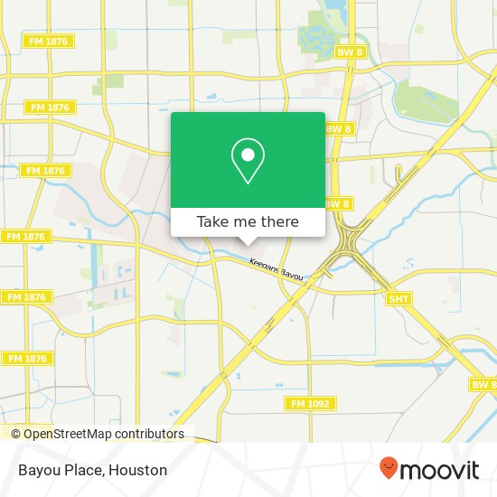 Bayou Place map