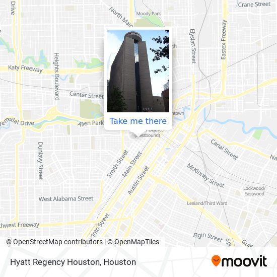 Hyatt Regency Houston map
