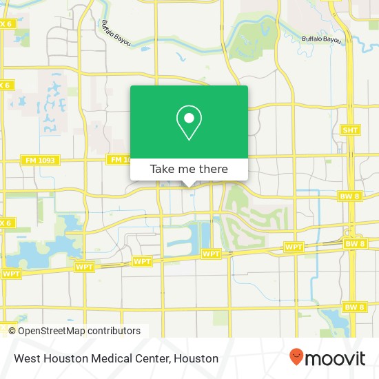 Mapa de West Houston Medical Center