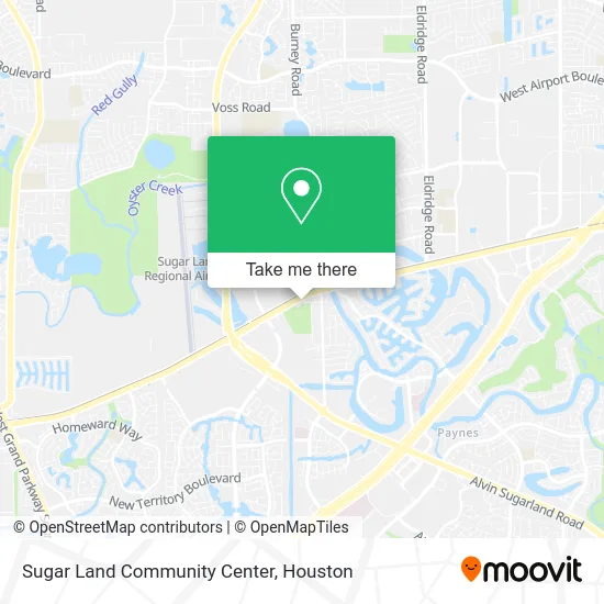 Sugar Land Community Center map