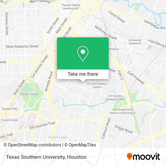 Texas Southern University map