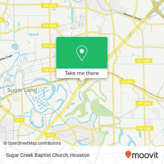 Mapa de Sugar Creek Baptist Church