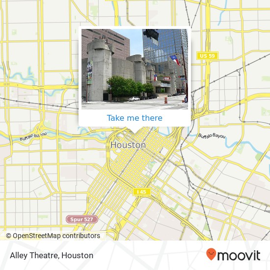 Mapa de Alley Theatre