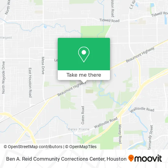 Ben A. Reid Community Corrections Center map