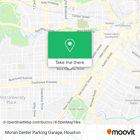 Mapa de Moran Center Parking Garage